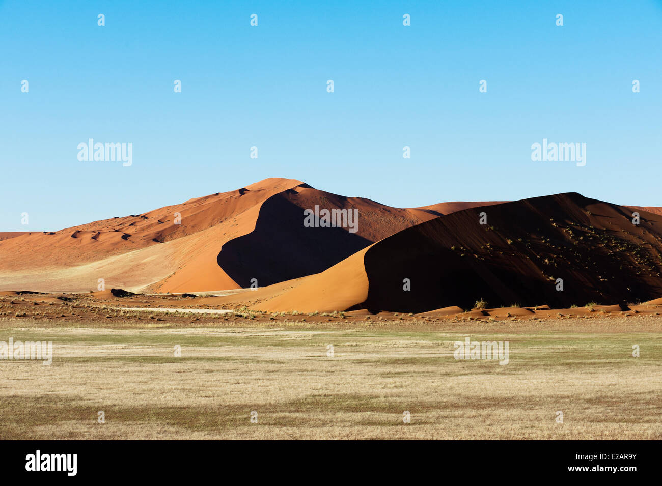 La Namibie, région Hardap, Désert du Namib, le Parc National du Namib Naukluft (vue aérienne) Banque D'Images