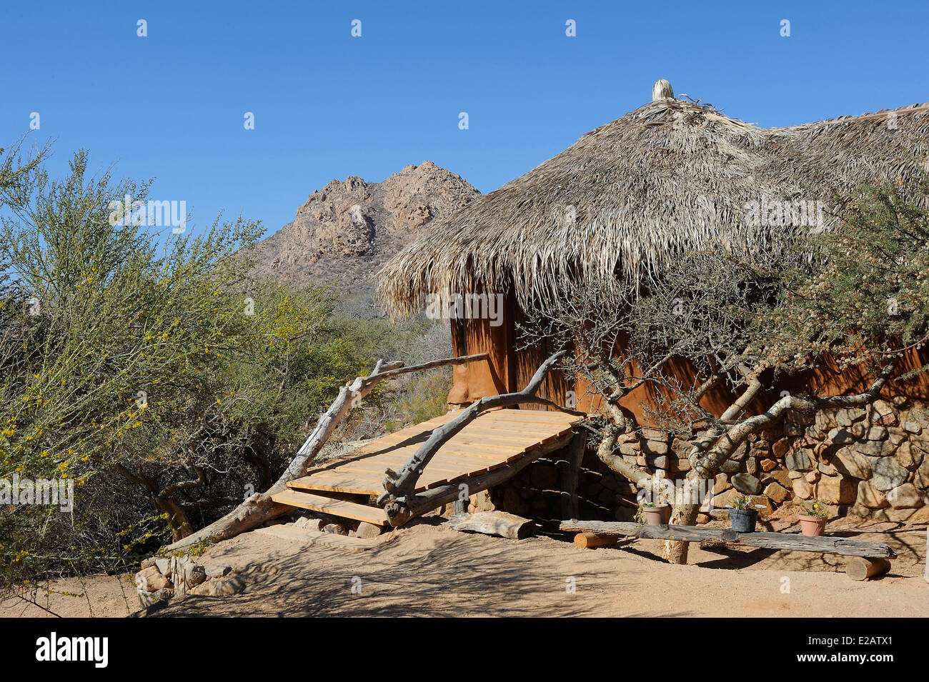 Le Mexique, l'État de Baja California Sur, Cabo Pulmo, Las Casitas Lodge Banque D'Images