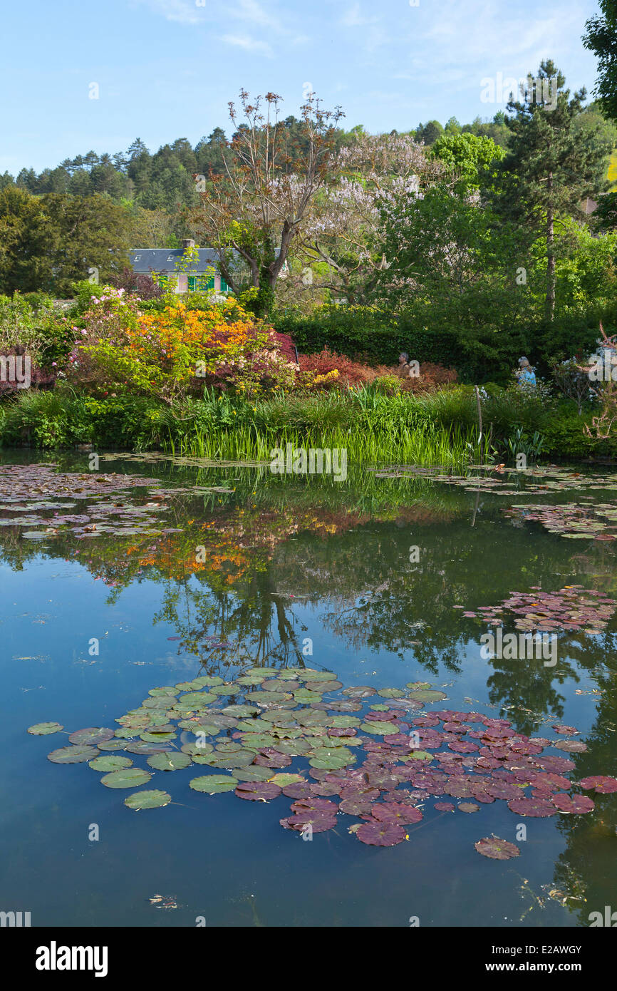 La France, l'Eure, Giverny, Claude Monet, les jardins de la Fondation de la maison de Monet, le jardin d'eau Banque D'Images