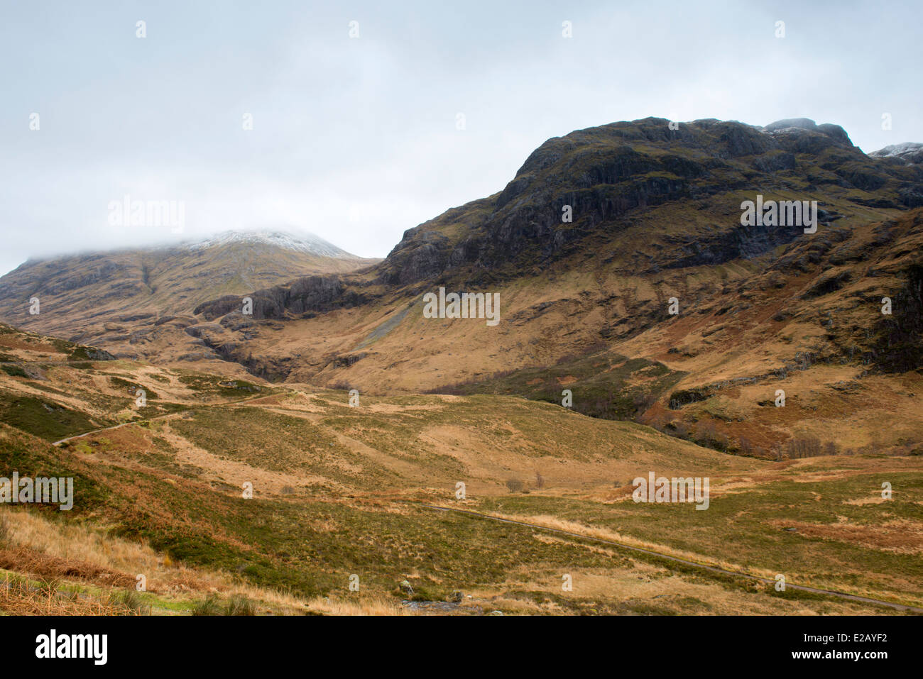 Les trois Sœurs de Glencoe, Highland Scotland UK Banque D'Images