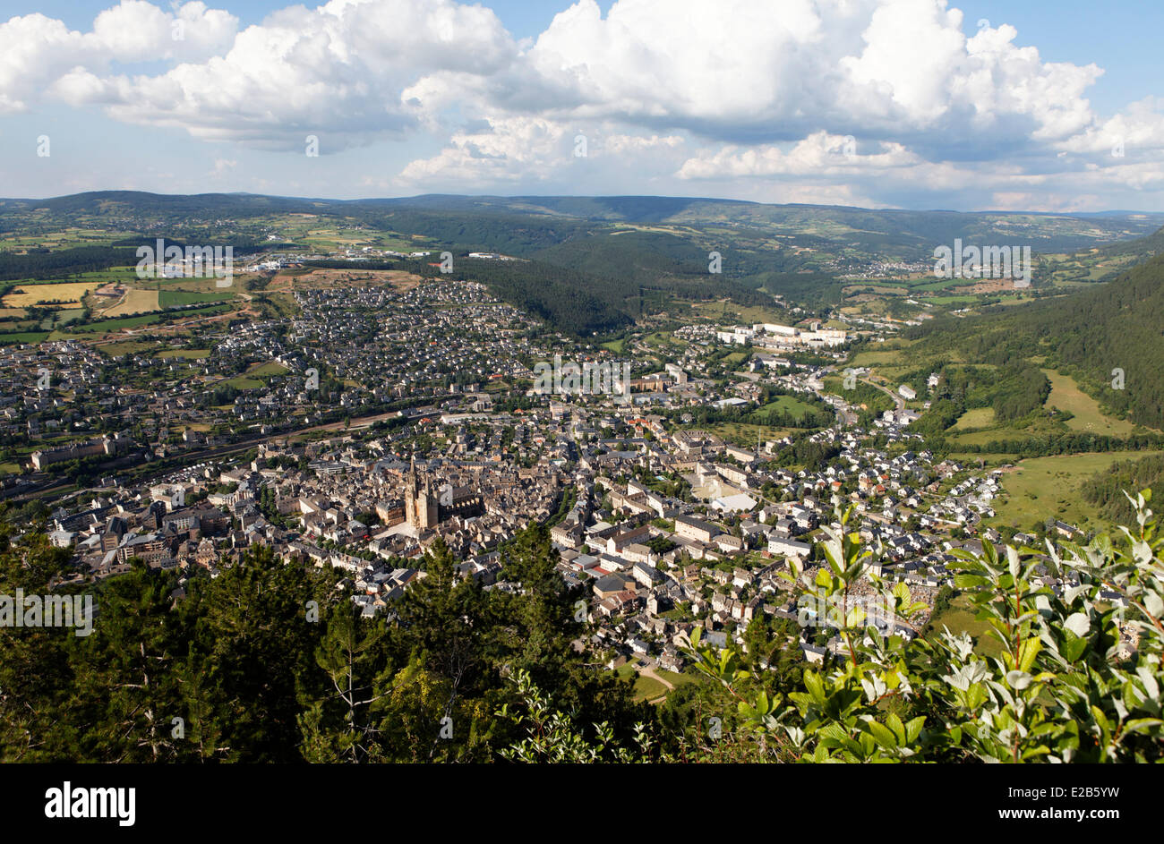 La France, la Lozère, Mende, Notre Dame et Saint Privat Banque D'Images