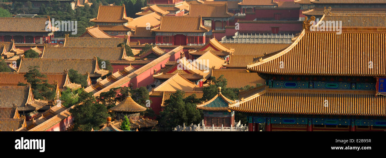 La Chine, Pékin, Cité Interdite, classée au Patrimoine Mondial de l'UNESCO Banque D'Images