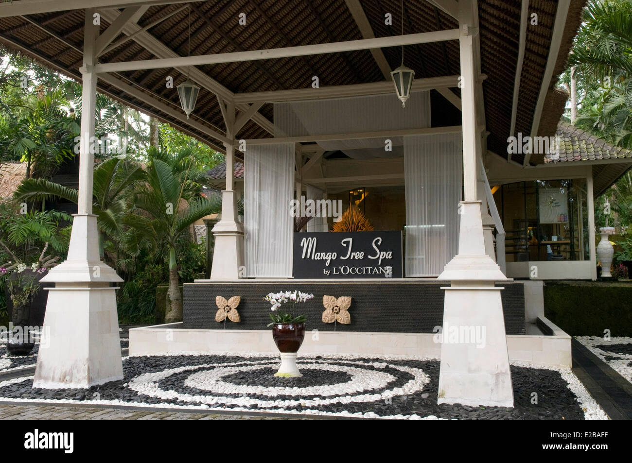 L'INDONÉSIE, Bali, Ubud, le Kupu Kupu Barong Hotel, Mango Tree Spa par L'Occitane Banque D'Images