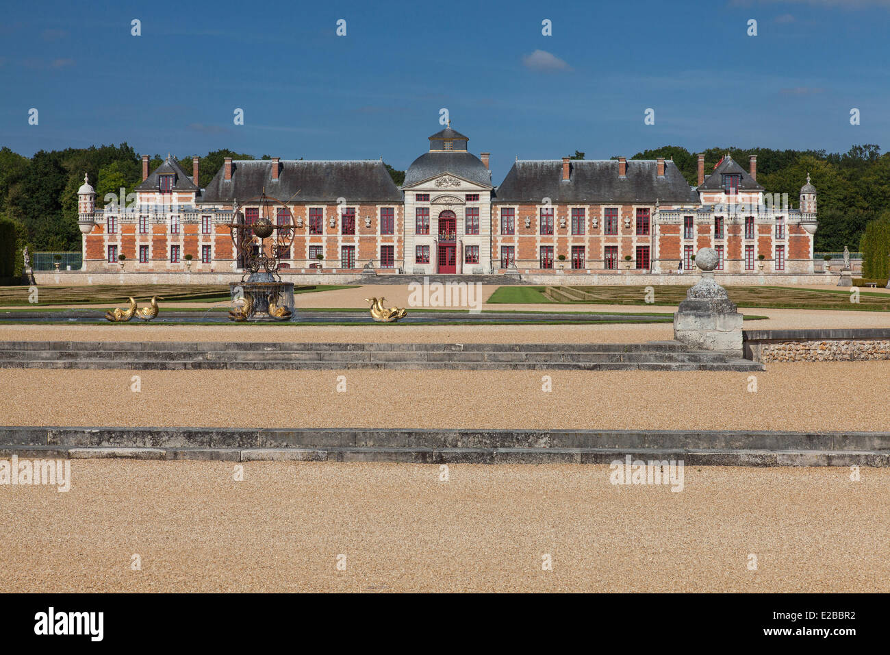 La France, l'Eure, Le Neubourg, Le Château du champ de bataille, château rénové par architecte d'intérieur Jacques Garcia, La Source Banque D'Images