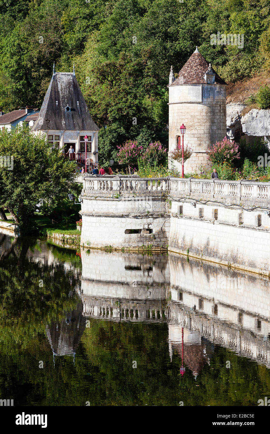 France, dordogne, Périgord Vert, Brantome, tour Banque D'Images