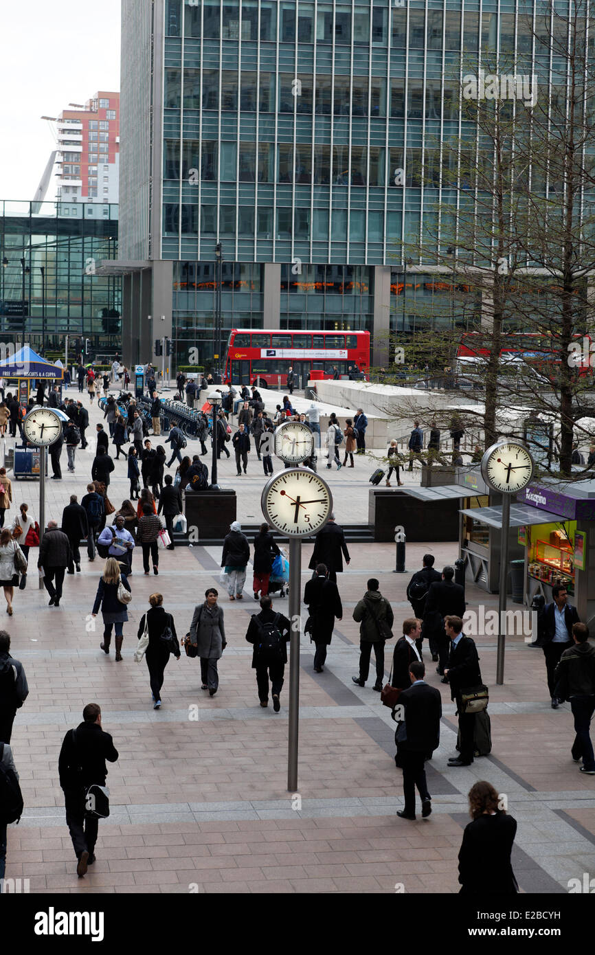 Royaume-uni, Londres, Canada Square Banque D'Images