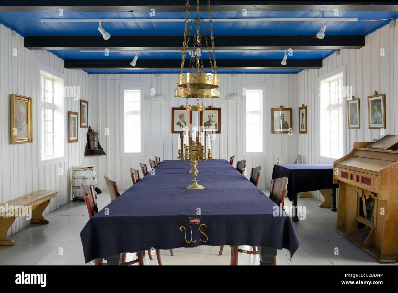 Le Groenland, Upernavik, l'ancienne église, salle polyvalente Banque D'Images