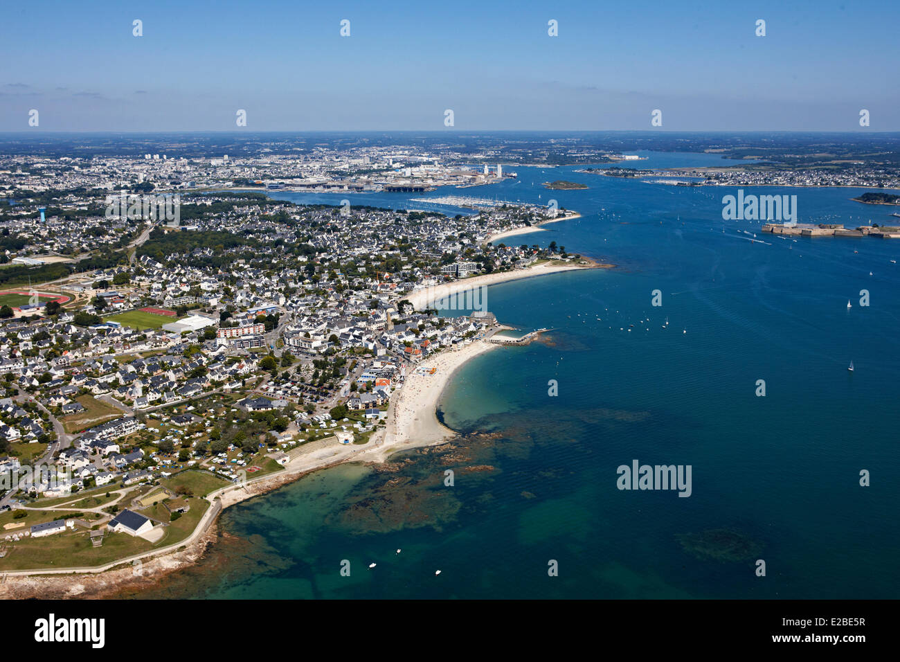 France Morbihan Larmor Plage Plage De Port Maria Rade De Port Louis 