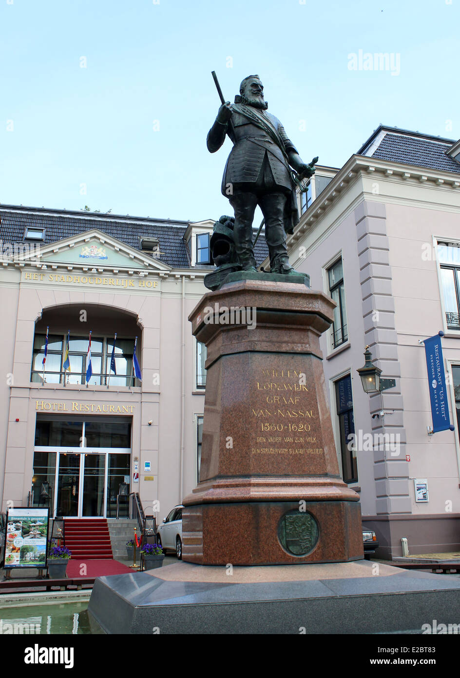 Statue de 'Us Heit" ("Notre Père") Willem Lodewijk van Nassau-Dillenburg (1560-1620), stathouder de Frise ou Stadhouder Banque D'Images