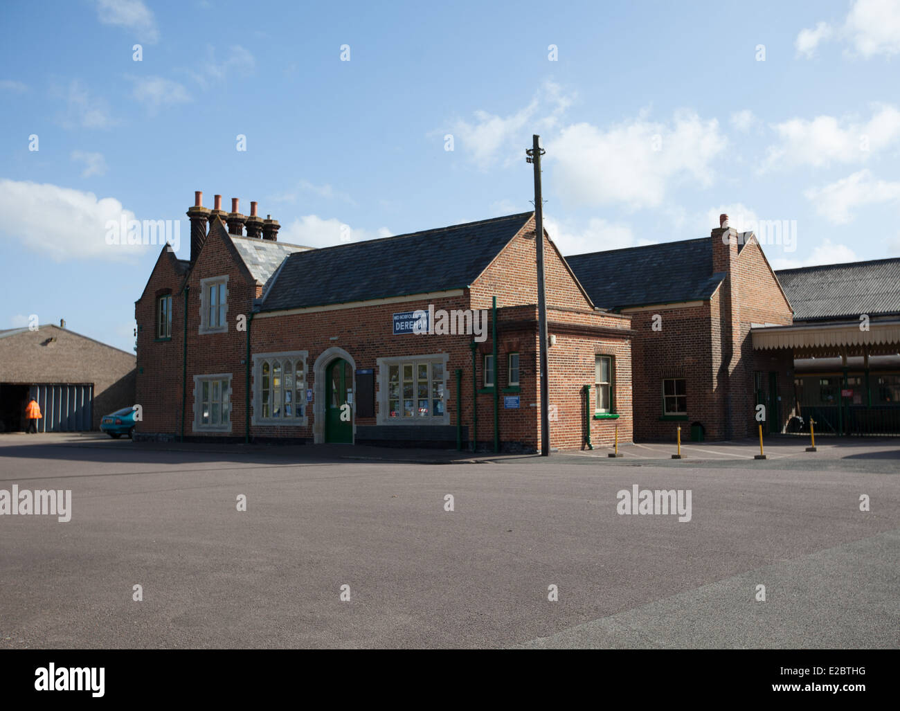 Bâtiment de la gare de Dereham Banque D'Images