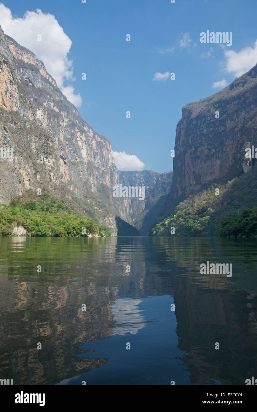 Canyon du Sumidero Chiapas Mexique spectaculaire Banque D'Images