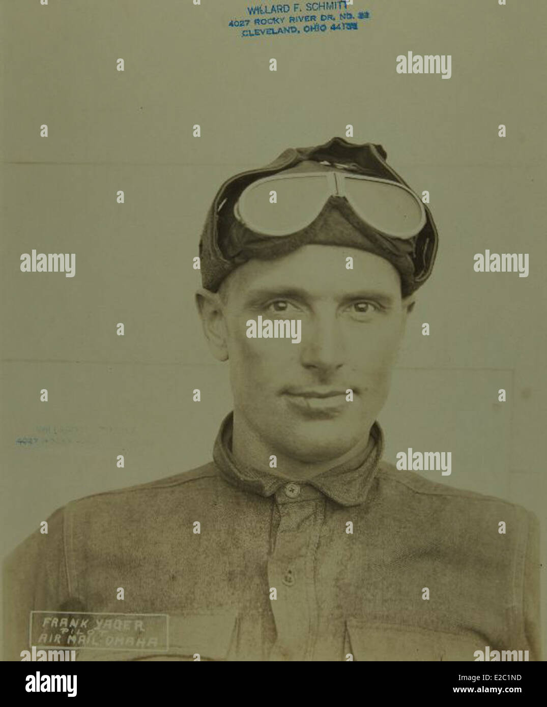 Frank Yager était un aviateur et ingénieur dont les contributions à l'aéronautique sont documentées dans la collection SDASM. Son travail a contribué à faire progresser la conception et la technologie aéronautiques au début du XXe siècle. Banque D'Images