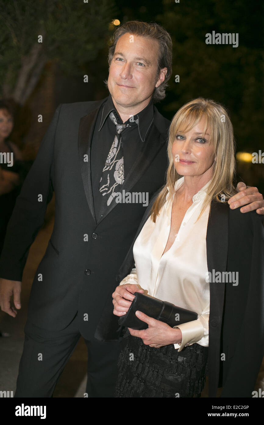 Taormina, Sicile, Italie. 18 Juin, 2014. Bo Derek (R) et John Corbett (L) assiste à la 60e Taormina Film Fest le 18 juin 2014 à Taormina, Italie. Credit : Manuel Romano/NurPhoto ZUMAPRESS.com/Alamy/Live News Banque D'Images