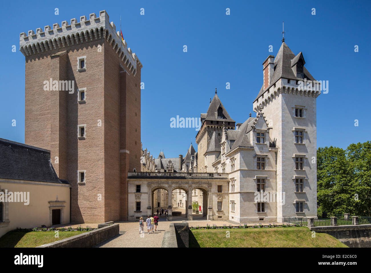 France, Pyrénées Atlantiques, Béarn, Pau, le château du 14ème siècle, le roi Henri IV est né Banque D'Images