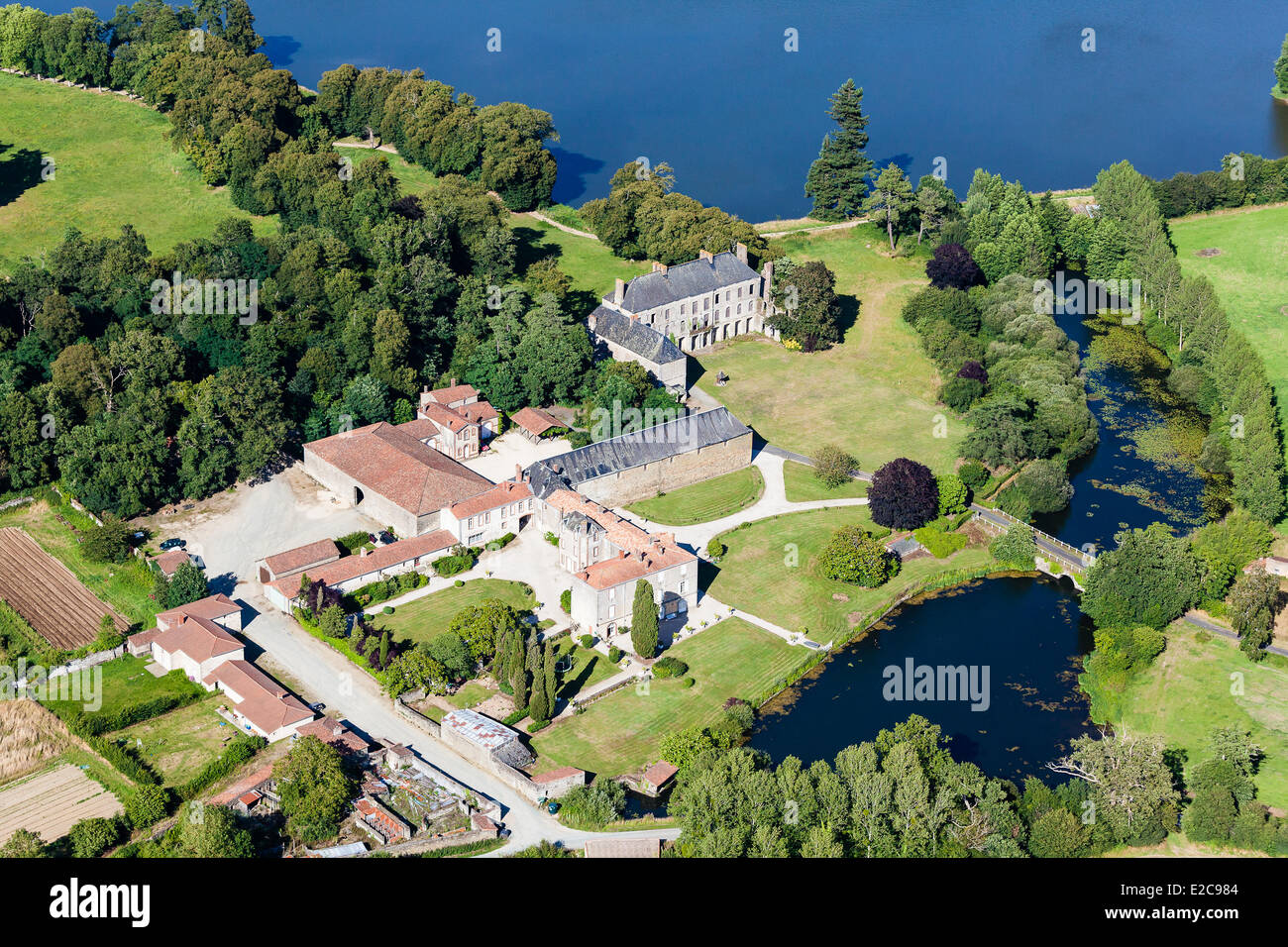 France, Vendée, Mouchamps, Le Parc Soubise (vue aérienne Photo Stock - Alamy