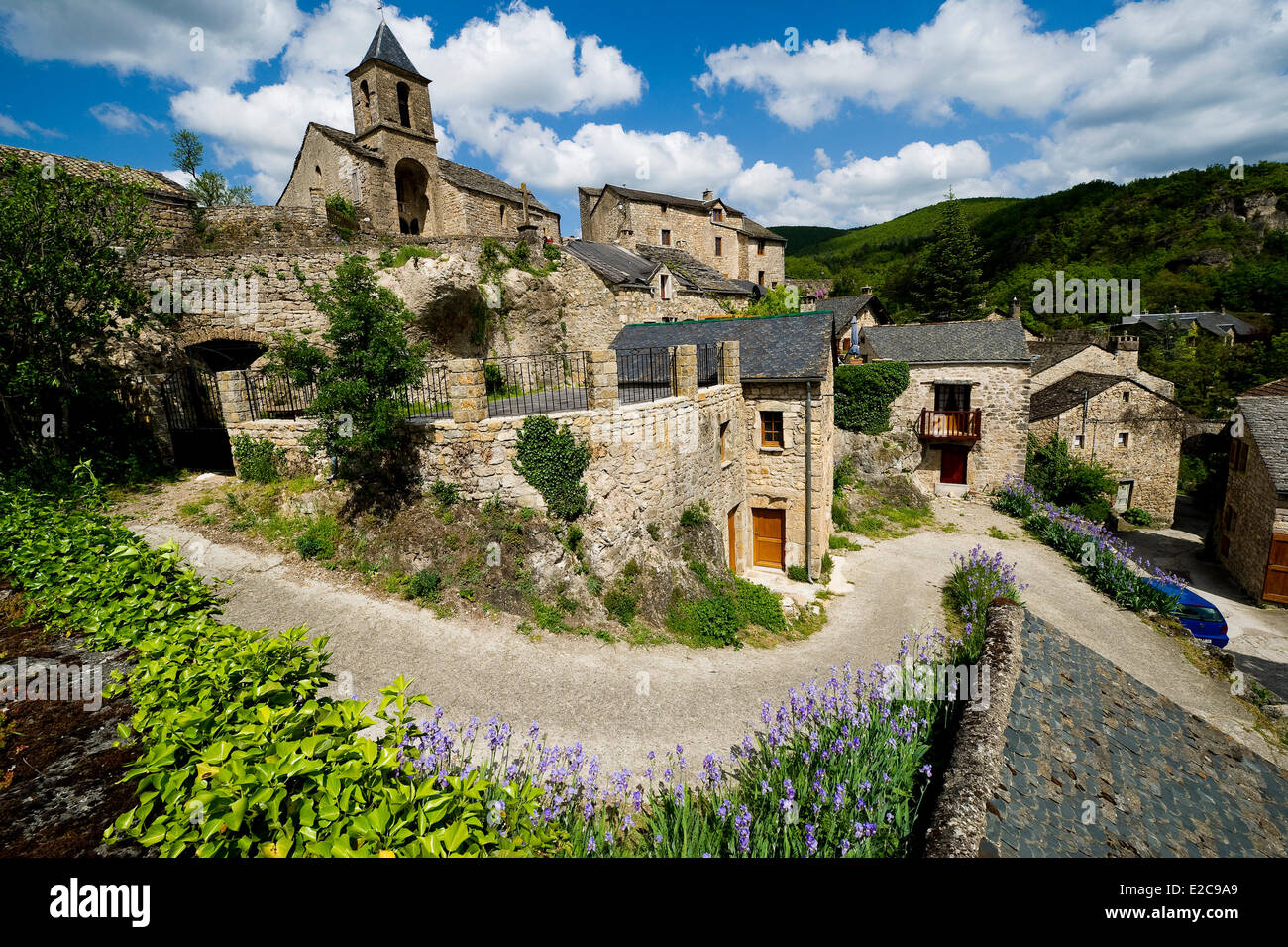 La France, l'Aveyron, Cantobre, Gorges de la Dourbie Banque D'Images
