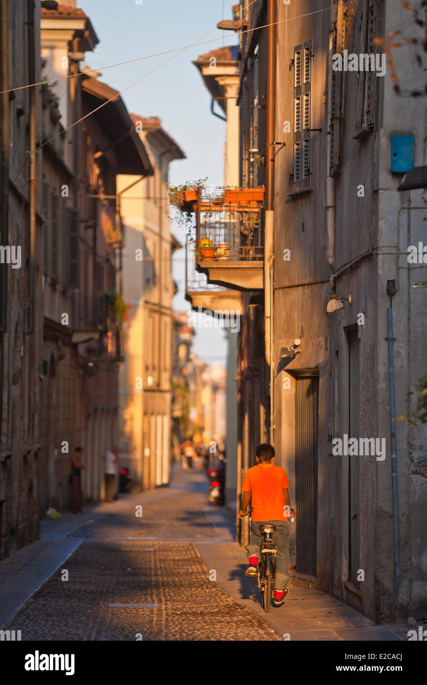 L'Italie, Lombardie, Pavie, le centre-ville historique Banque D'Images