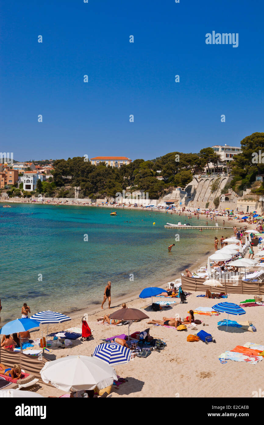 La France Var Bandol Plage De Renecros Banque Dimages