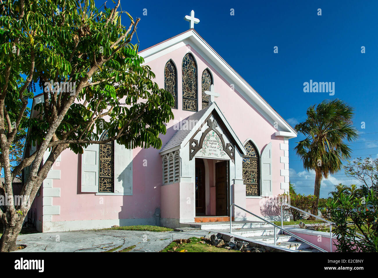Harbour Island, Bahamas, Saint John's Anglican Church Banque D'Images
