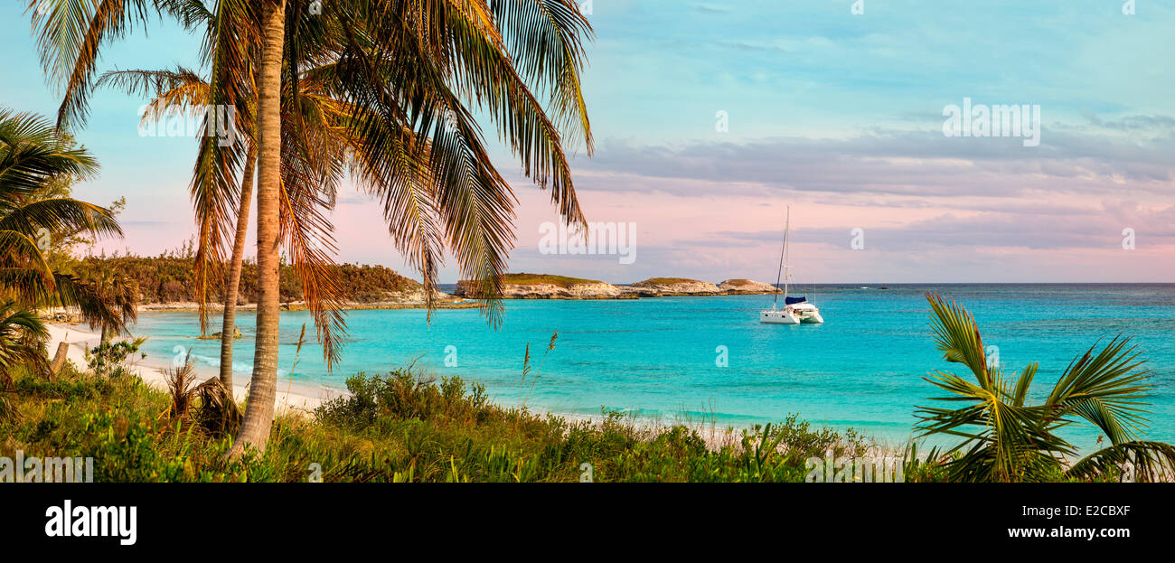 Bahamas, Île Eleuthera, Lighthouse Bay Banque D'Images