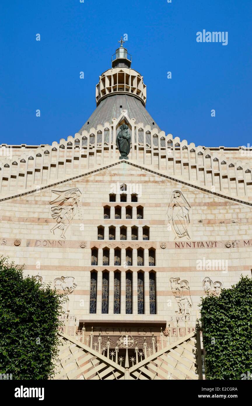 Israël, quartier Nord, la Galilée, Nazareth, la basilique de l'Annonciation Banque D'Images