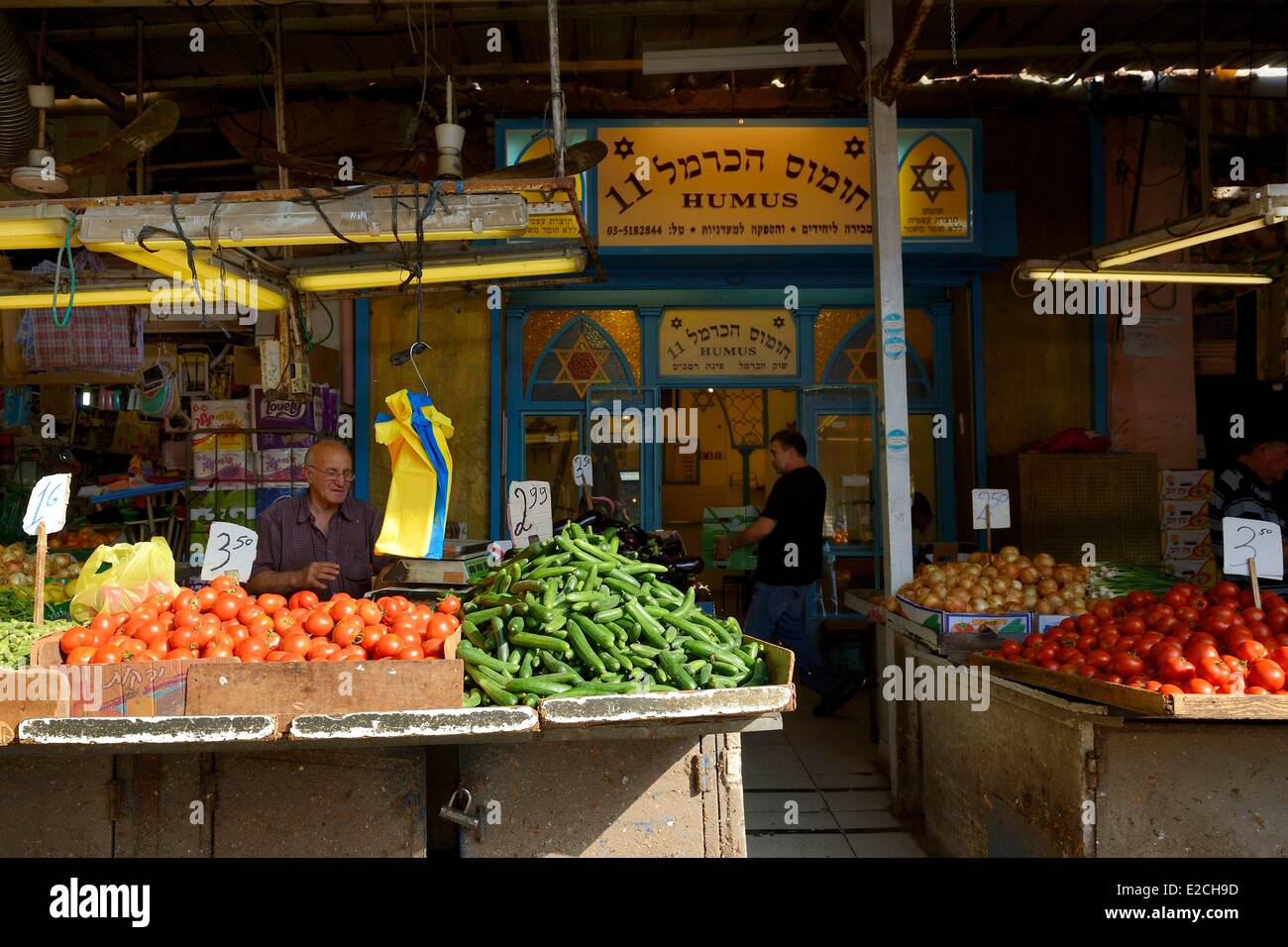 Israël, Tel Aviv, marché HaCarmel (Carmel) Banque D'Images