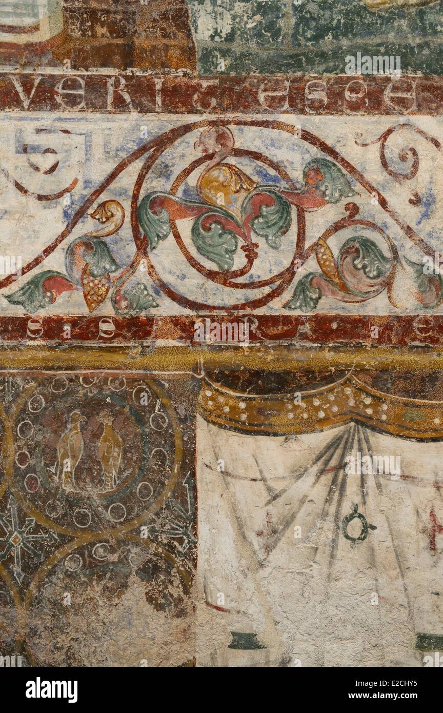 Israël, Jérusalem, Guivat Ram District, Musée d'Israël, ministère de l'archéologie, la peinture murale de Sainte Marie de la vallée d'Jehosephat, Grthsemane Jeruslem, 12ème siècle, peinture murale de Sainte Marie de la Vallée de Jehosephat, Grthsemane Jeruslem, 12ème siècle Banque D'Images Israël, Jérusalem, Guivat Ram District, Musée d'Israël, ministère de l'archéologie, la peinture murale de Sainte Marie de la vallée d'Jehosephat, Grthsemane Jeruslem, 12ème siècle, peinture murale de Sainte Marie de la Vallée de Jehosephat, Grthsemane Jeruslem, 12ème siècle Banque D'Images