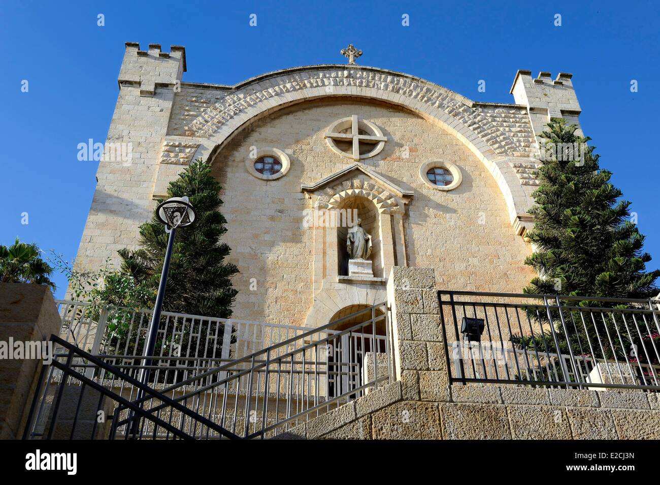 Israël, Jérusalem, l'église Saint Vincent de Paul dans la rue Mamilla Banque D'Images