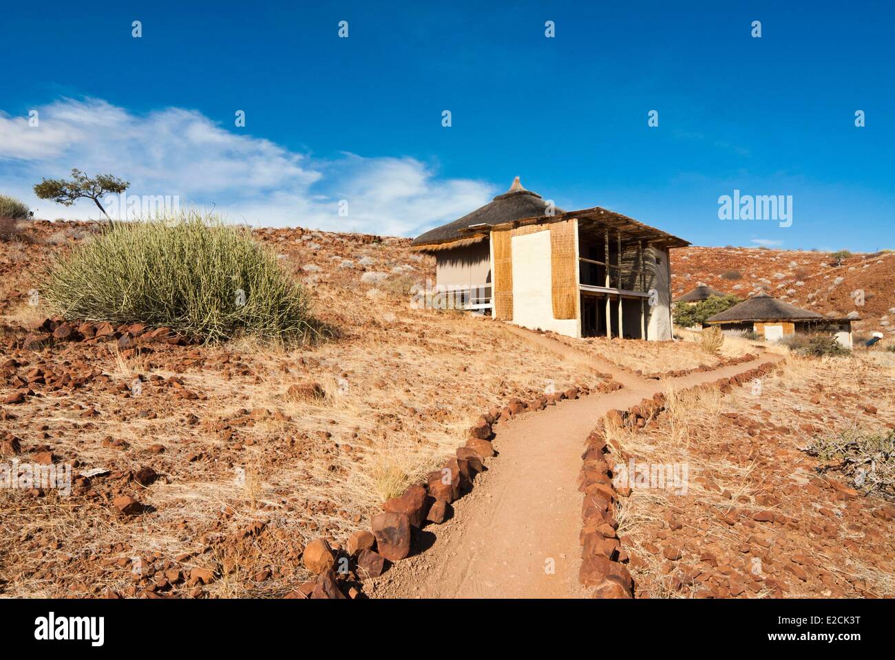 La Namibie, région de Kunene, Damaraland, Damaraland Camp Banque D'Images