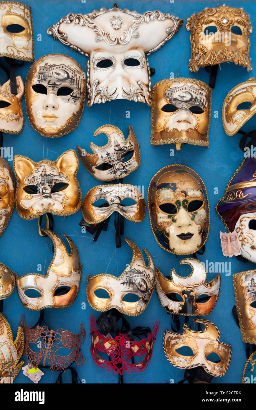 Italie Vénétie Venise classés au Patrimoine Mondial par l'UNESCO Burano Carnaval à vendre Banque D'Images