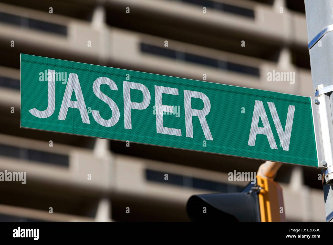 Avenue Jasper Edmonton Alberta Canada Banque D'Images
