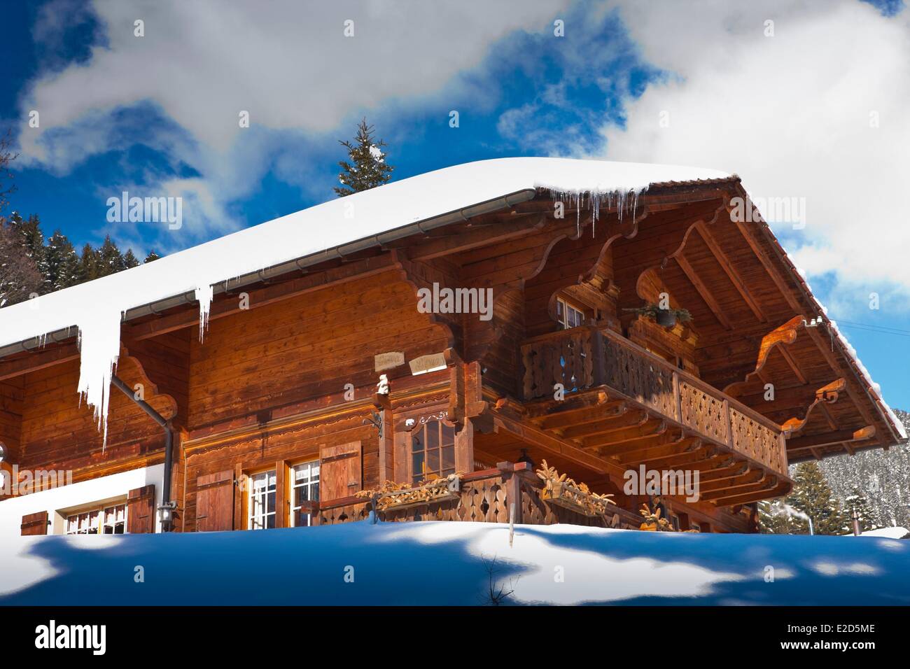 Suisse Canton de Vaud Villars sur Ollon Banque D'Images