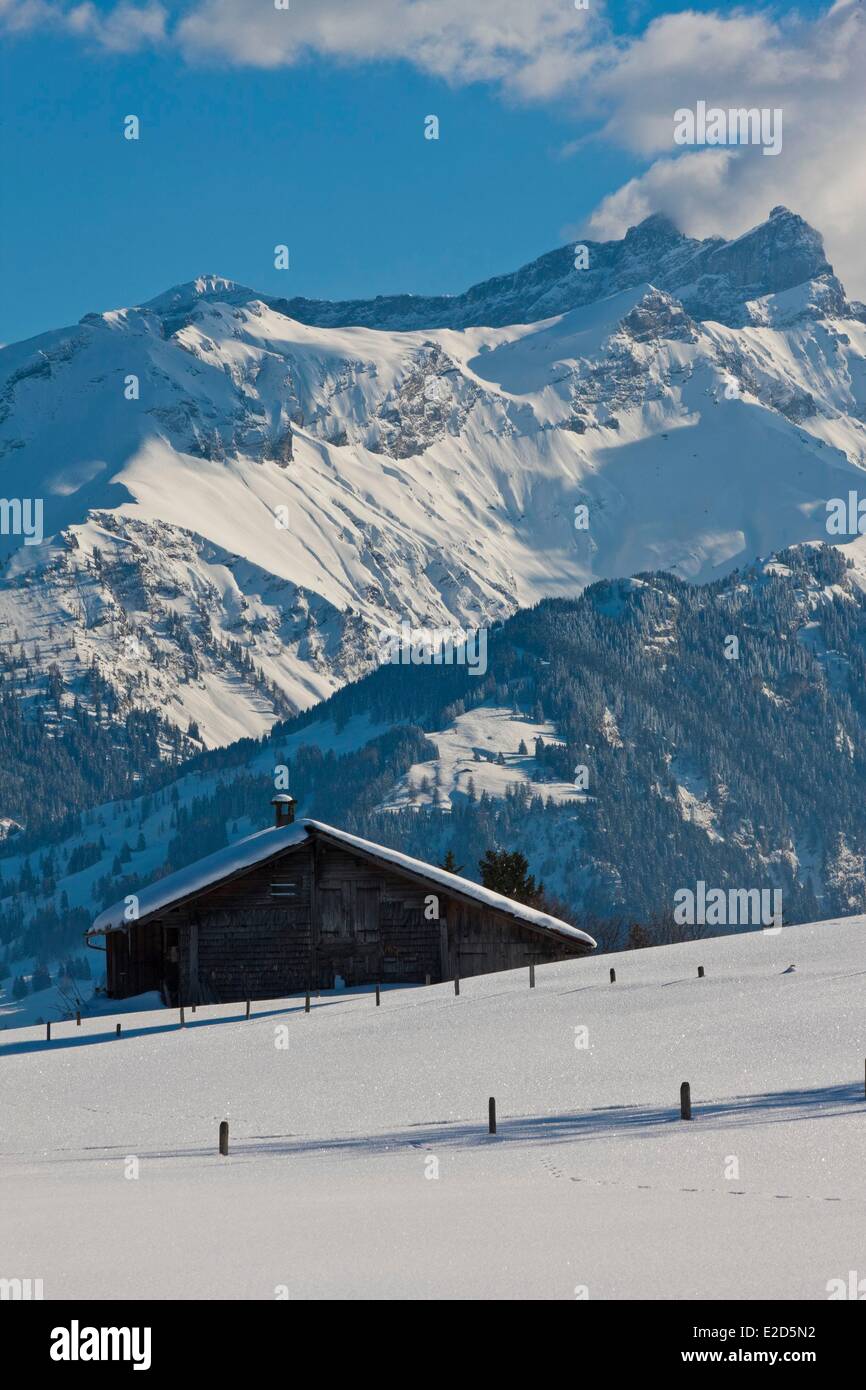 Suisse Canton de Vaud Villars sur Ollon Banque D'Images