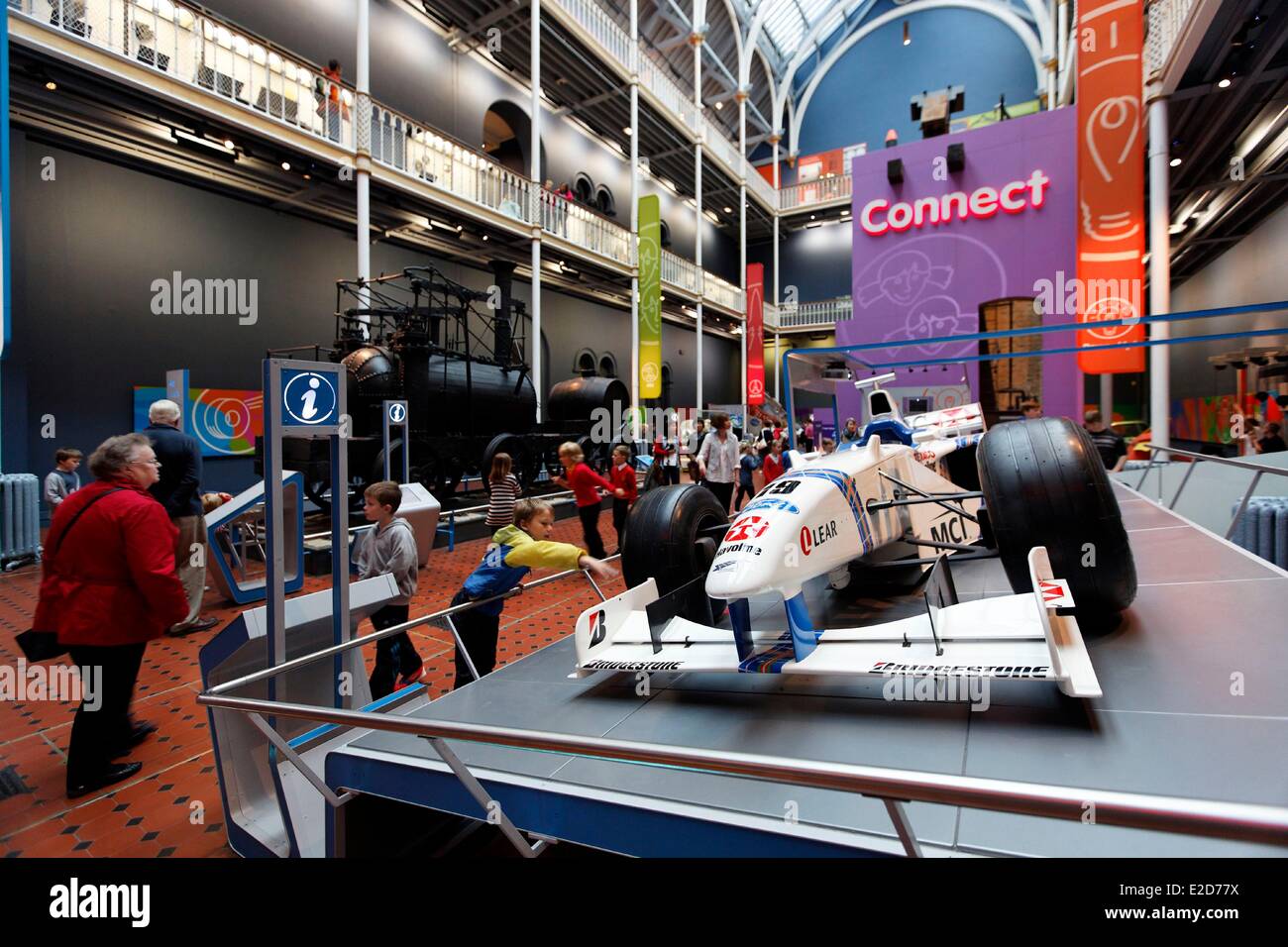 Royaume-uni Ecosse Edimbourg inscrite au Patrimoine Mondial de l'UNESCO Musée Royal d'Écosse La Formule 1 Banque D'Images