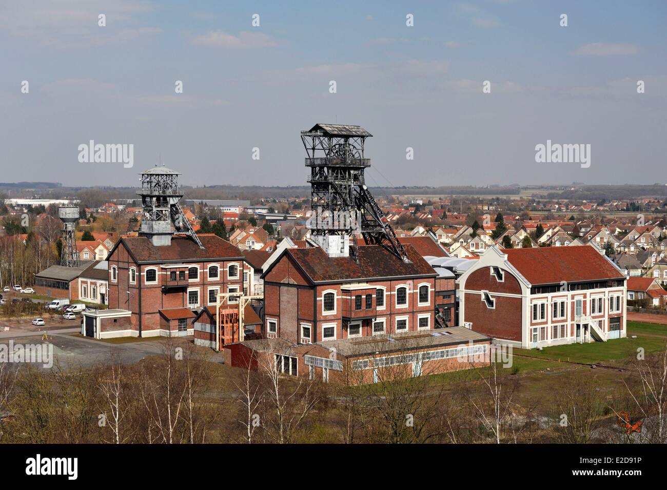 France Pas de Calais Oignies pit no 9-9 bis appelé Declercq-Crombez à partir de la Compagnie des Mines de Dourges mine site répertorié comme Banque D'Images