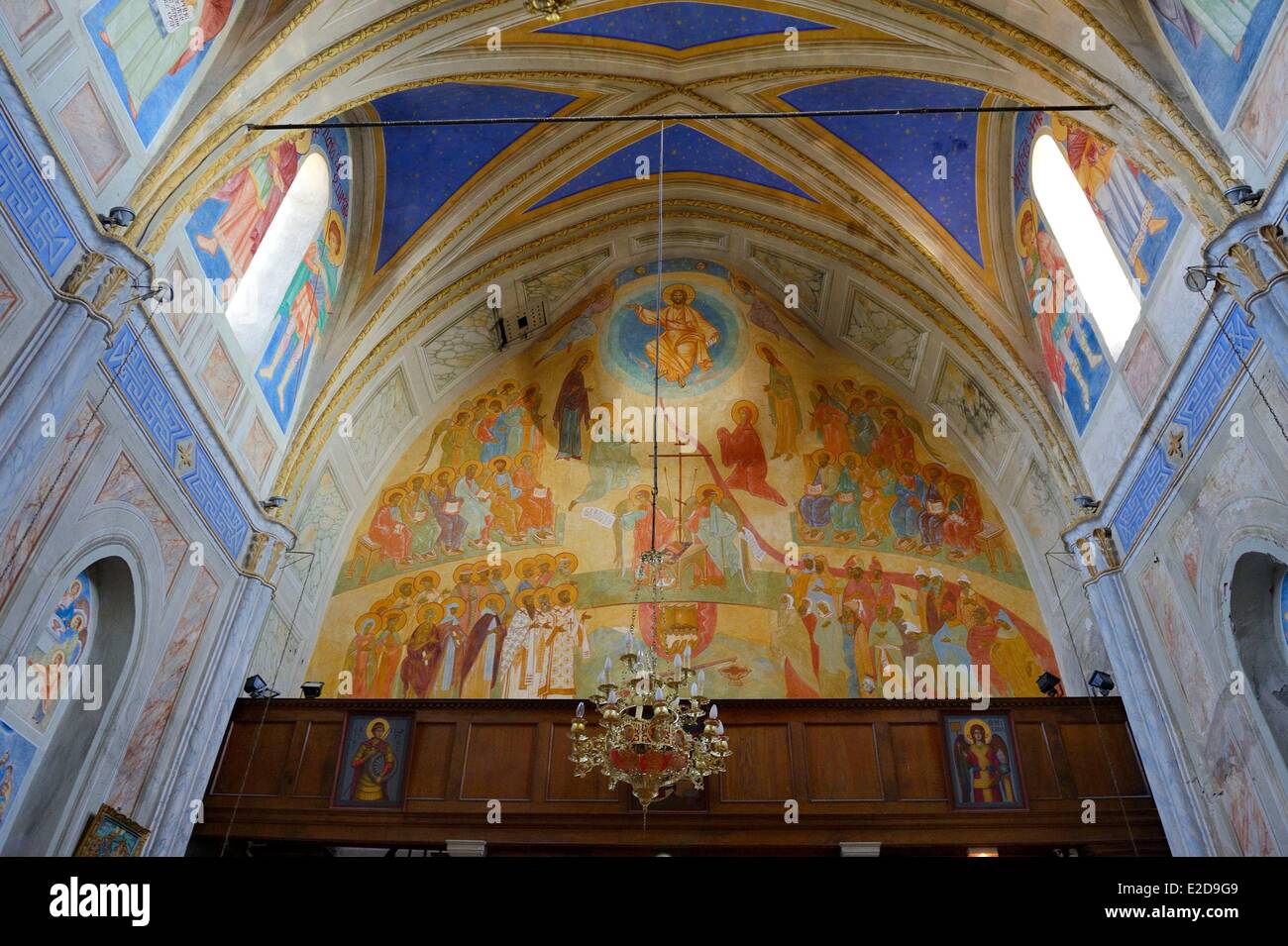 France, Corse du Sud, Cargèse, Église gréco-catholique de Saint ...