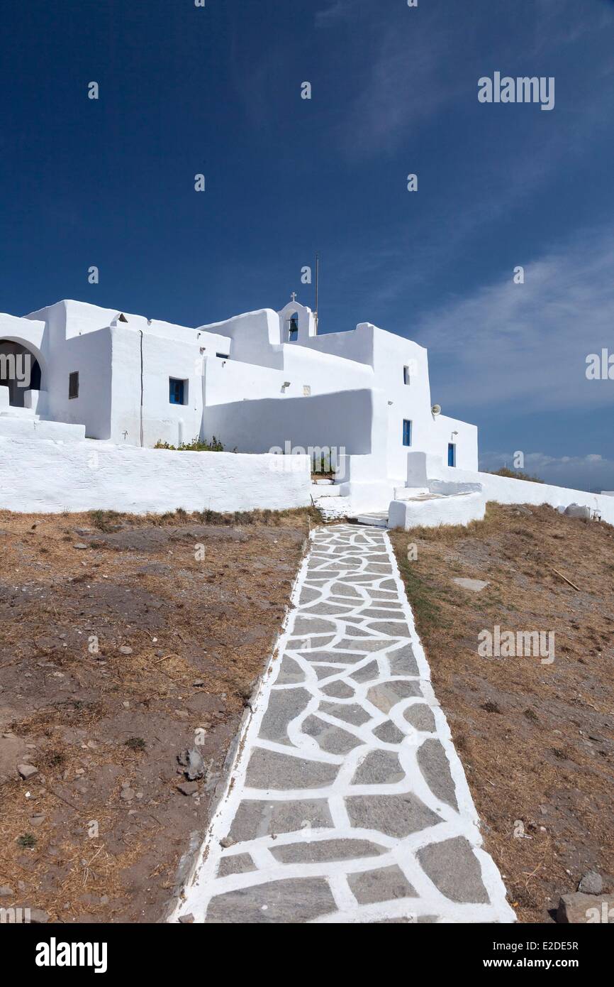 L'île de Paros Cyclades Grèce monastère Agios Ioannis Banque D'Images