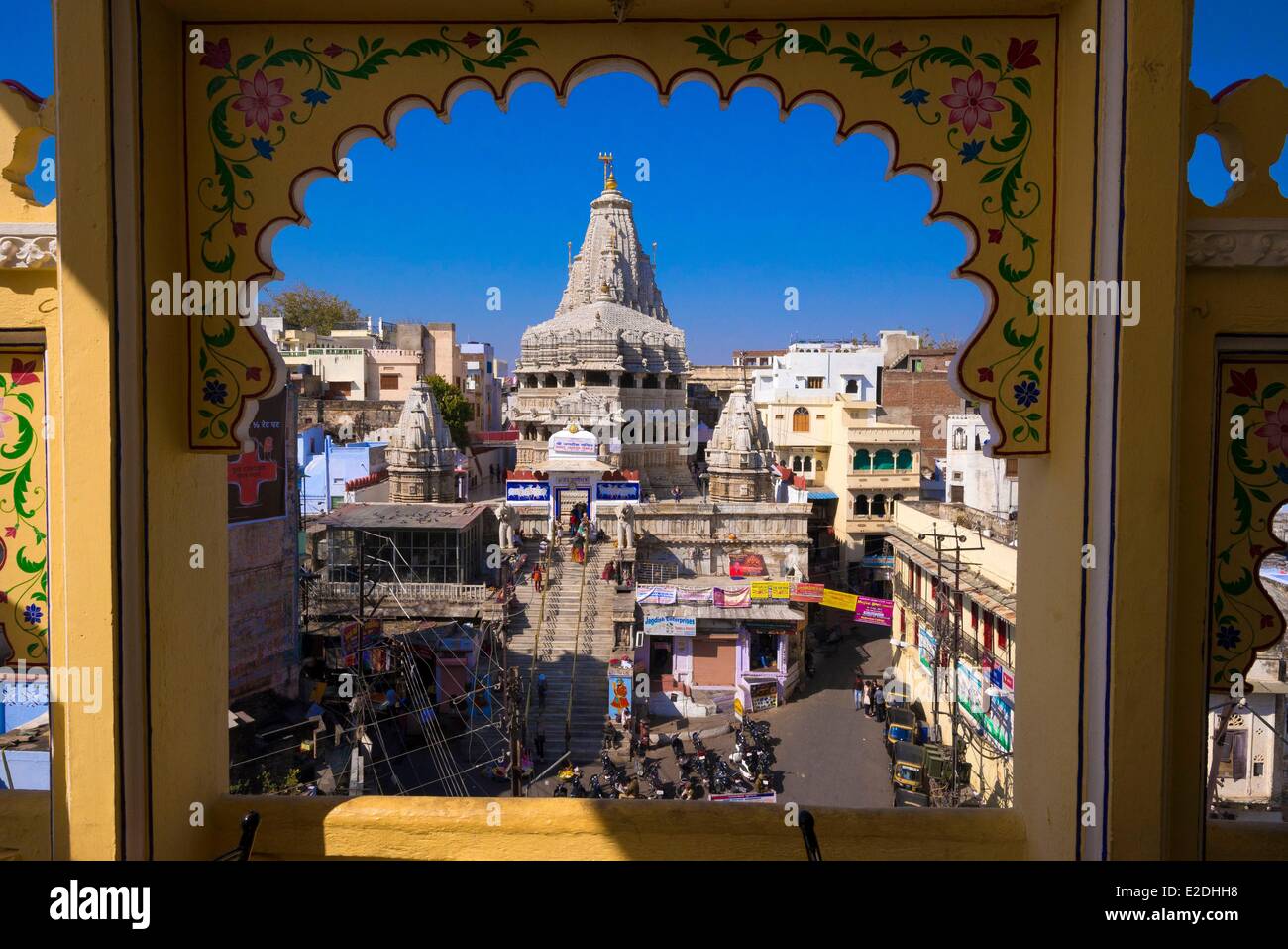 Inde Rajasthan Udaipur le Jagdish Temple est un temple hindou dédié au dieu Vishnu Banque D'Images