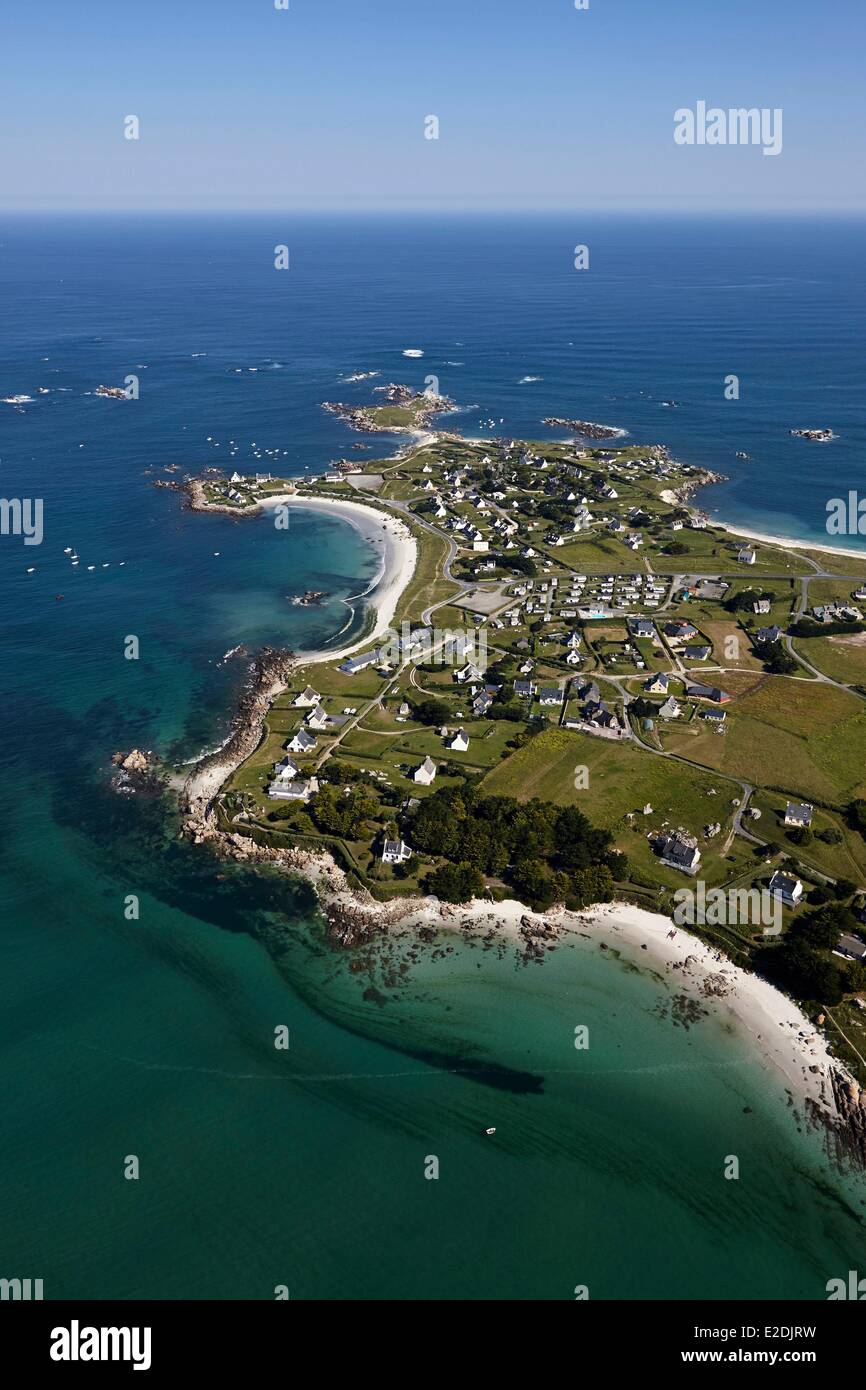 Finistere Pays des Abers Côte des Légendes (vue aérienne Photo Stock