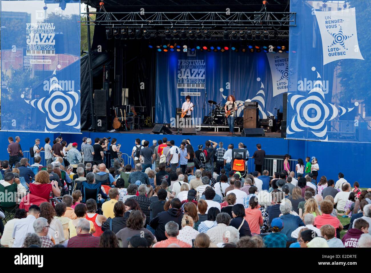 Canada province de Québec festival de Jazz de Montréal concert en plein air gratuit Banque D'Images