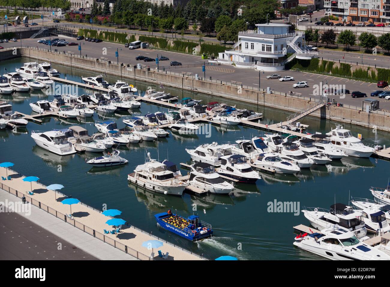 Canada Province du Québec montreal vieux port et marina Banque D'Images