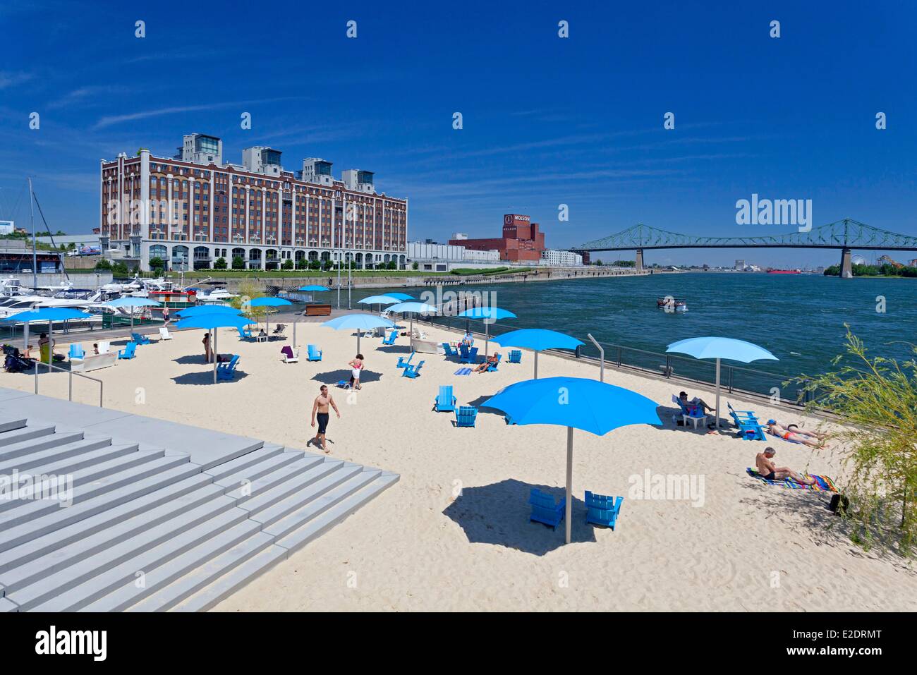 Canada Province Du Québec Montreal Vieux Port La Plage La