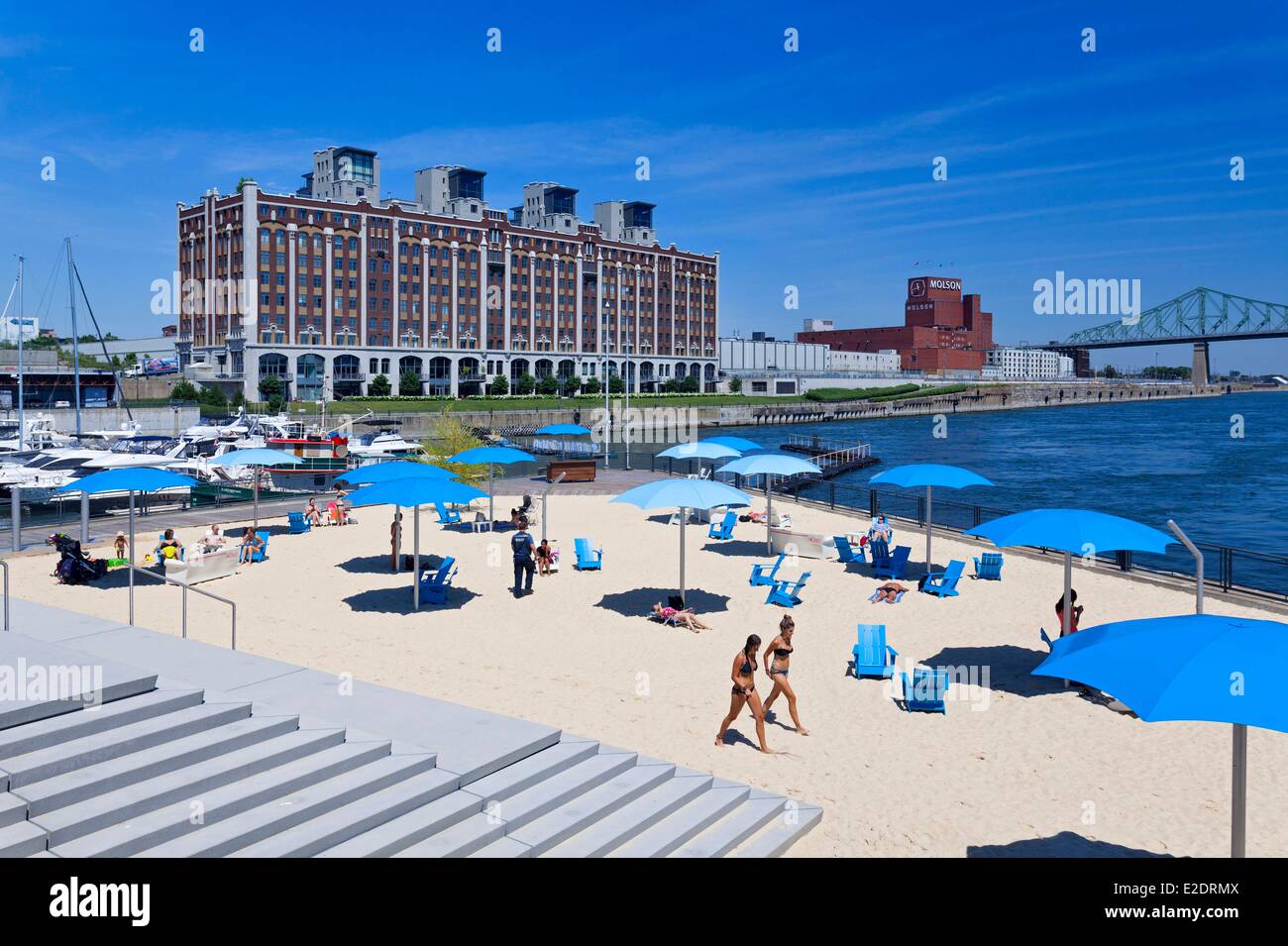 Canada Province Du Québec Montreal Vieux Port La Plage La