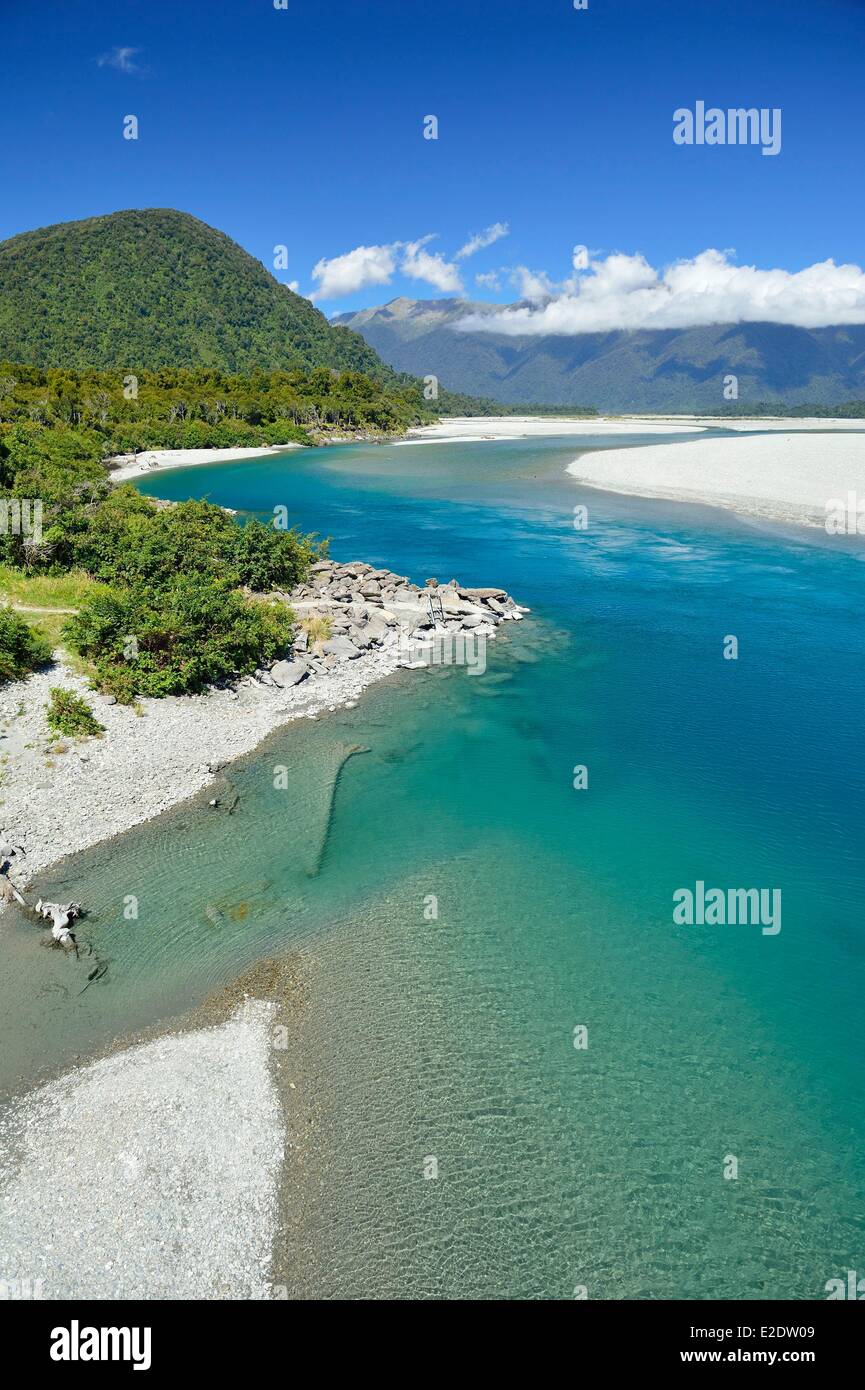 La Nouvelle-Zélande île du Sud, région de la côte ouest, la rivière Waita Banque D'Images