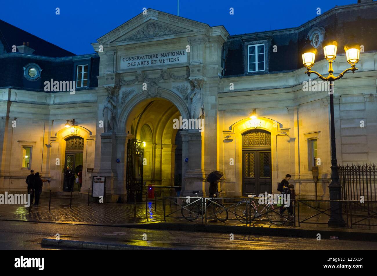 France Paris Conservatoire National des Arts et Métiers (CNAM) rue Saint-Martin Banque D'Images