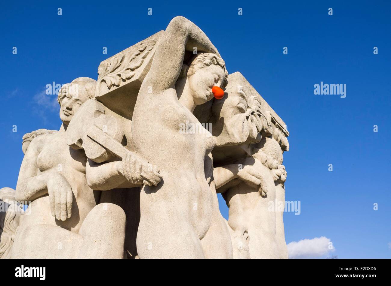 France Paris Les Jardins du Trocadéro la sculpture la joie de vivre (1937) par Léon Ernest Drivier (1878-1951) fait ? ?pour le Banque D'Images