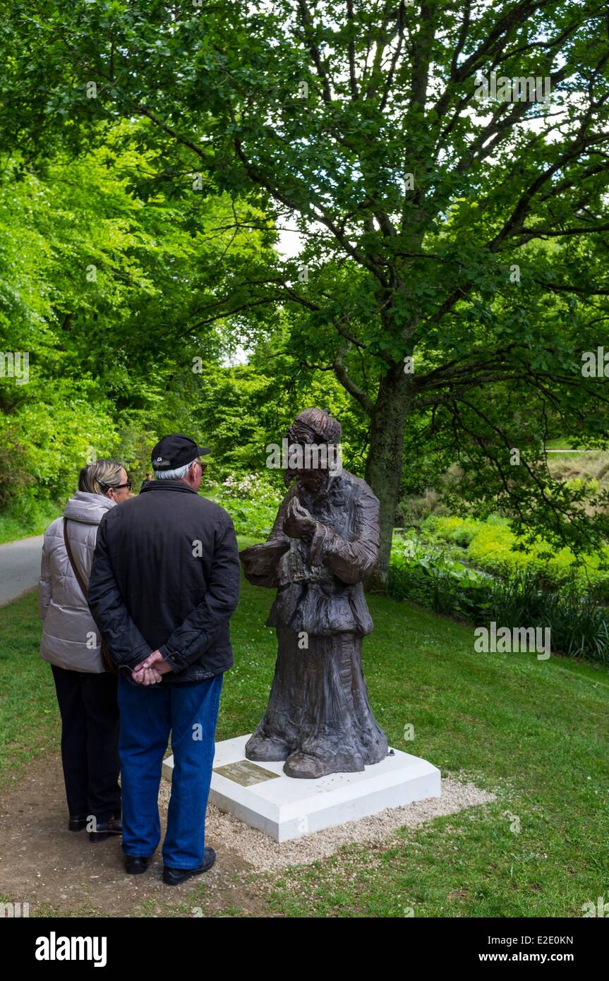 France Finistère (29) Brest statue par le sculpteur Li Xiao Chao dans le Stang Alar Botanical garden Banque D'Images