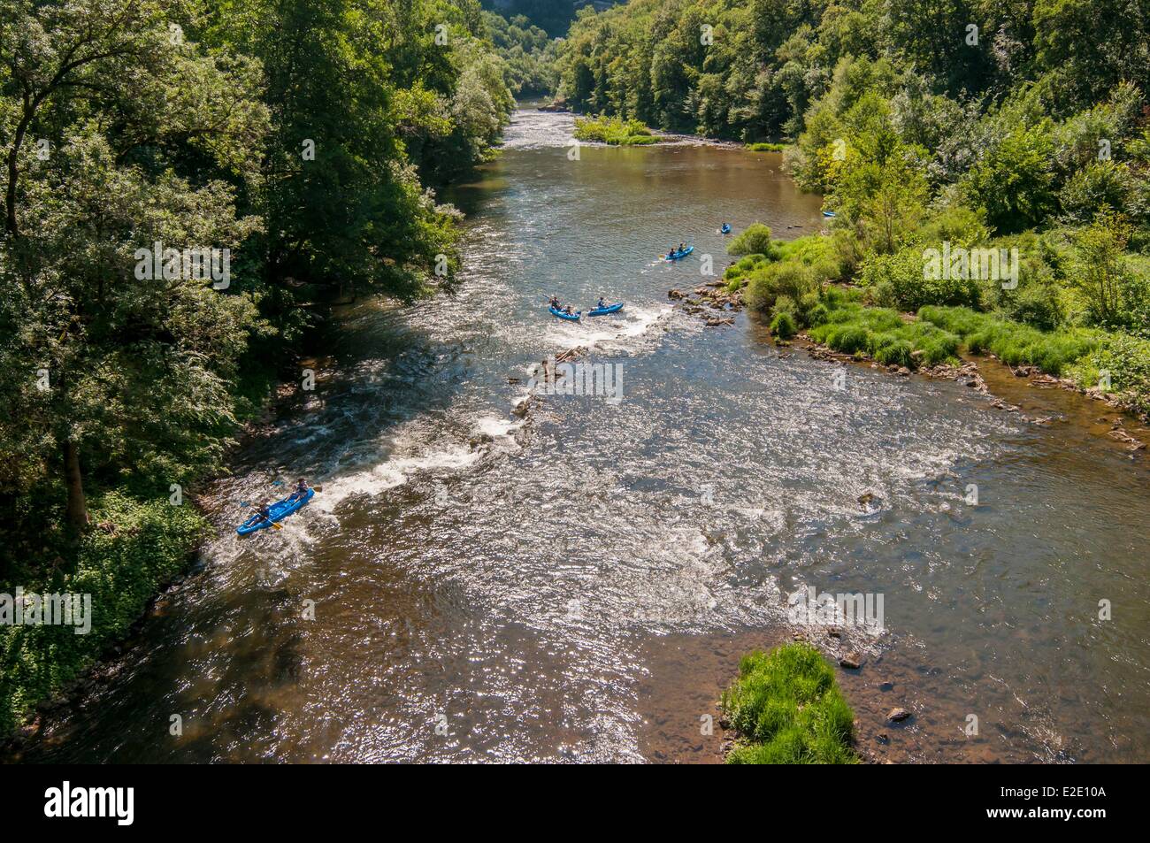 France Tarn et Garonne gorges de l'Aveyron près de Saint Antonin Noble Val Aveyron Banque D'Images