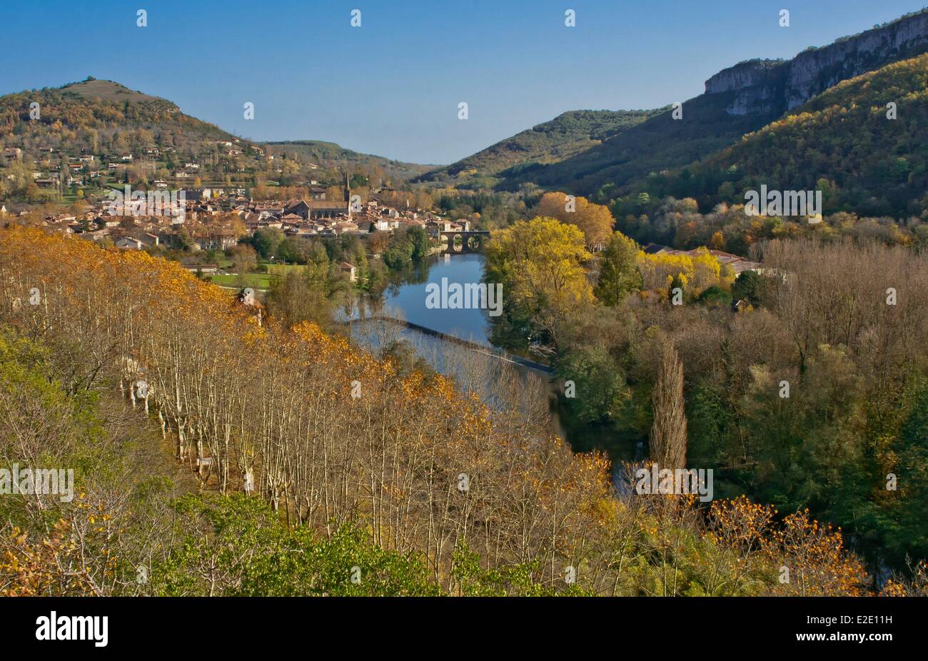 France Tarn et Garonne Saint Antonin Noble Val Aveyron Banque D'Images