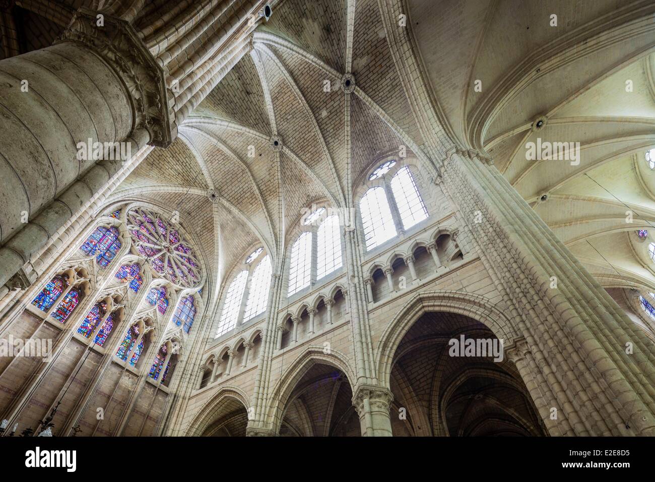 La France, l'Aisne, Soissons, la cathédrale Banque D'Images